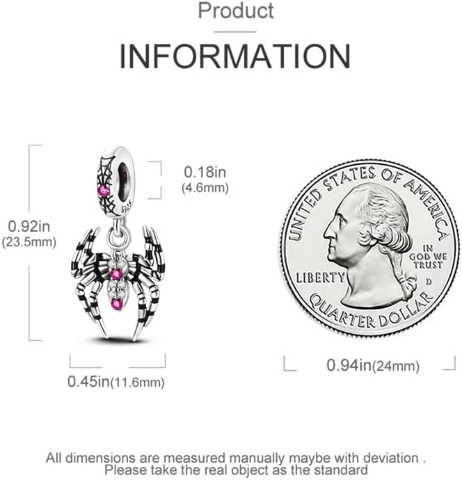 CYCUFF Store 925 Sterling Silver Charms Suitable for Charm Necklaces, Bracelet Pendants Beads Jewellery Gift for Women Family Friends - Image 3